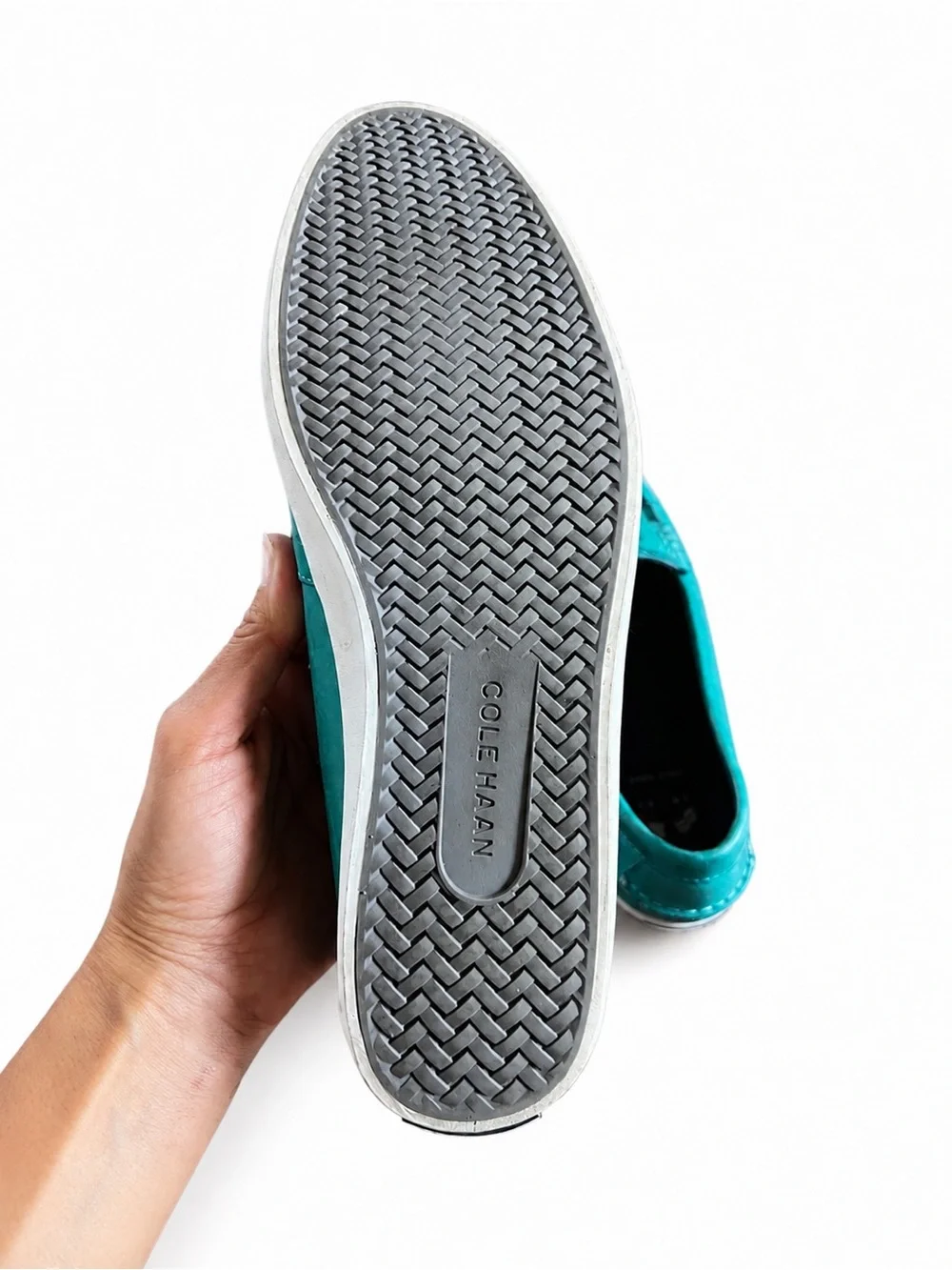 Cole Haan Women’s 9B Turquoise Leather Penny Loafers Driving Shoes